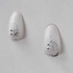 Pair of Midcentury 'Ice Glass' Wall Lights