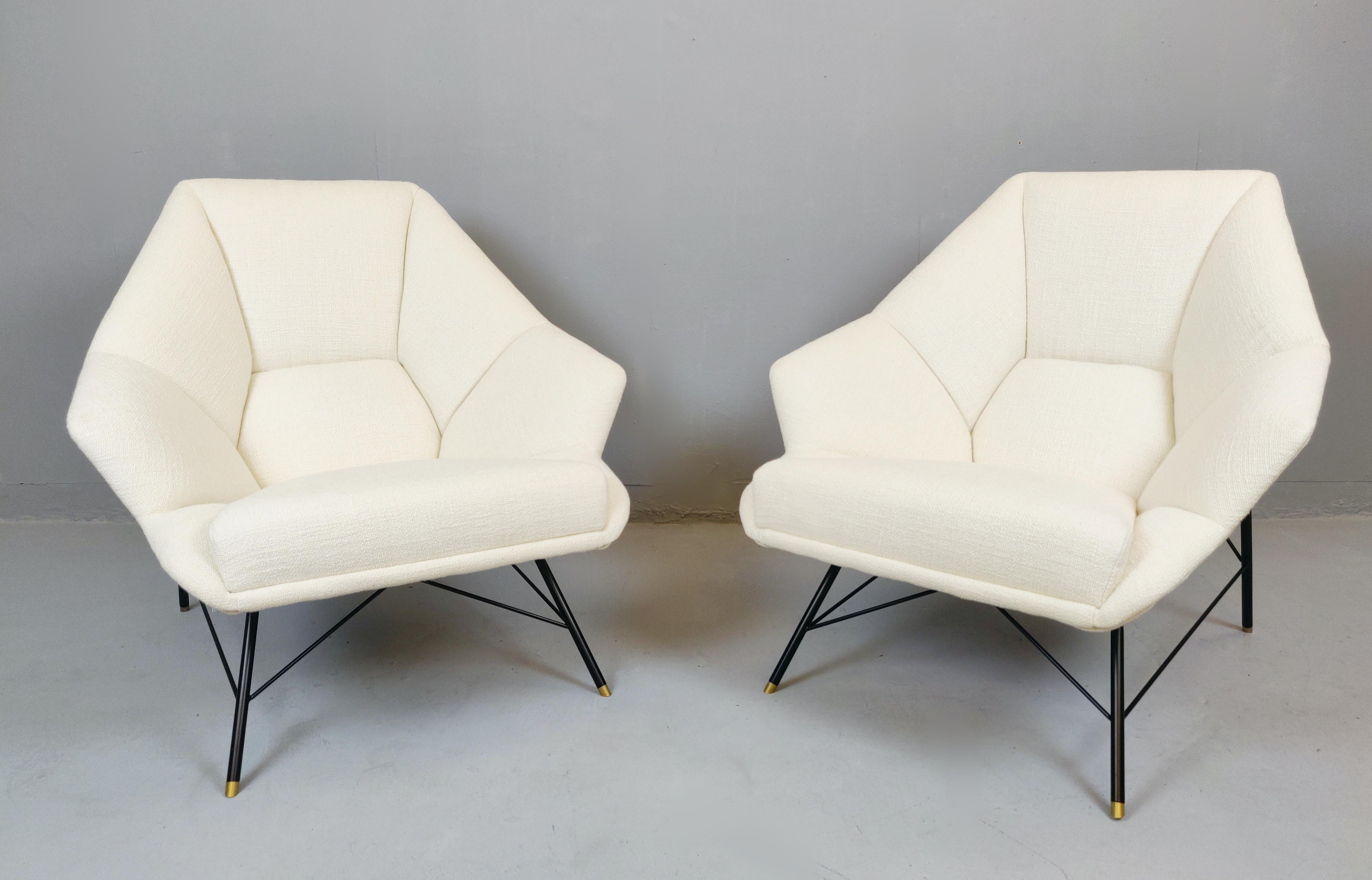 Pair of midcentury Italian armchairs.