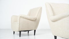 Pair of Mid-Century Italian Armchairs, Italy, 1960s - New Upholstery