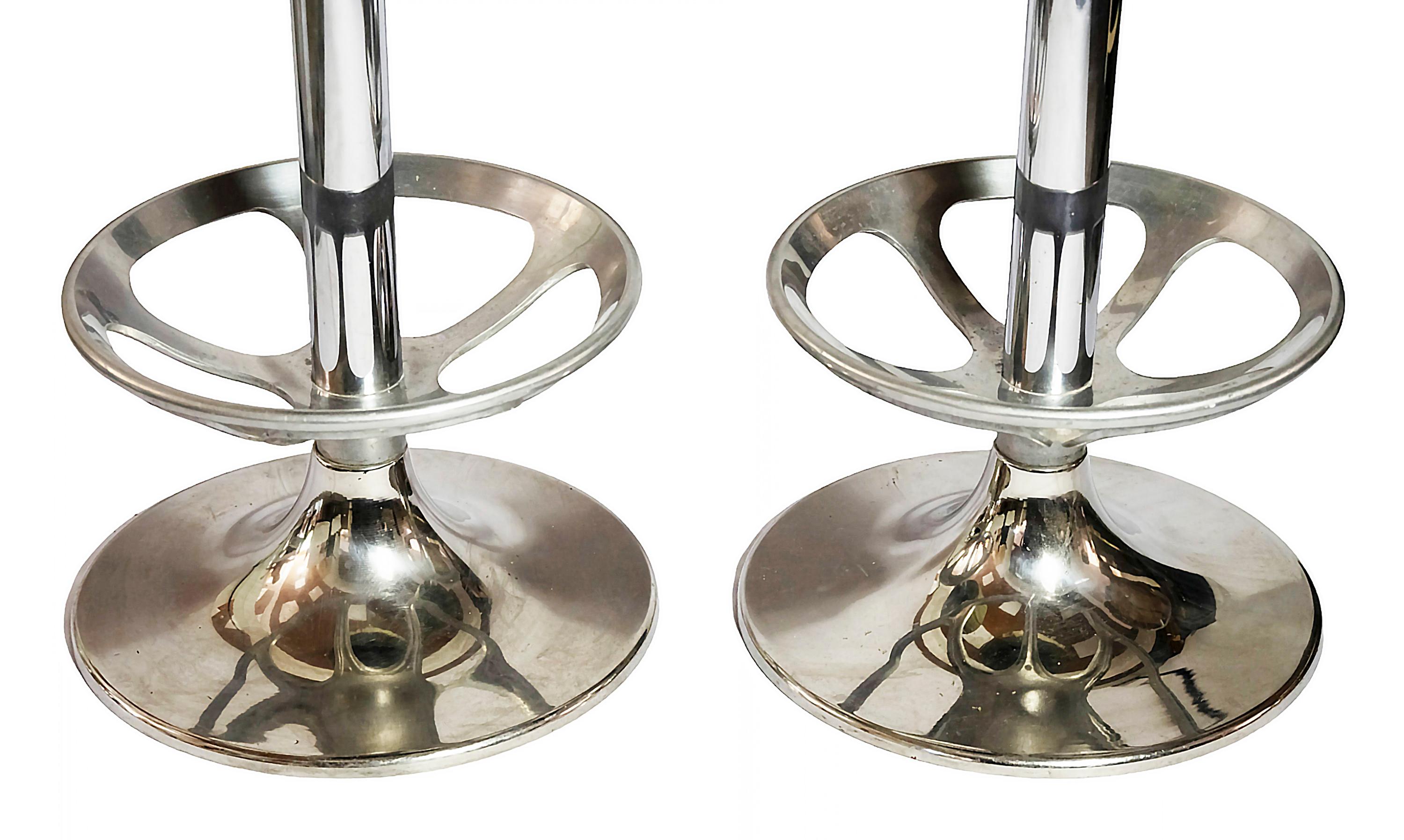 Mid-Century Modern Paire de tabourets de bar/chaises italiens du milieu du siècle dernier en vente