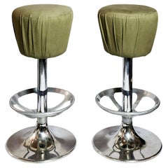 Pair of Mid-Century Italian Bar Stools/Chairs