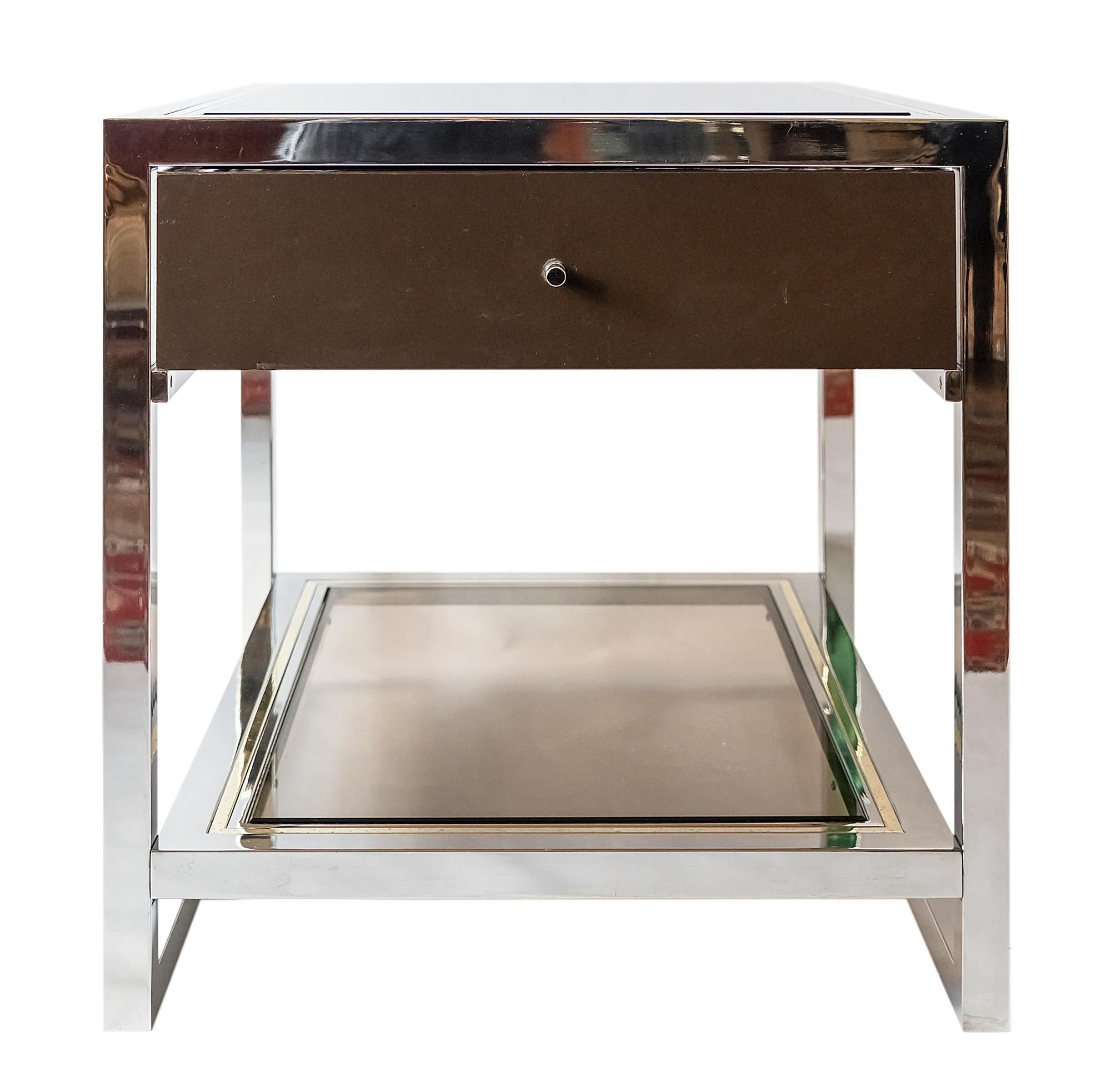 20th Century Pair of Mid-Century Italian Bedside Night Stands, Romeo Rega, Nazaret For Sale