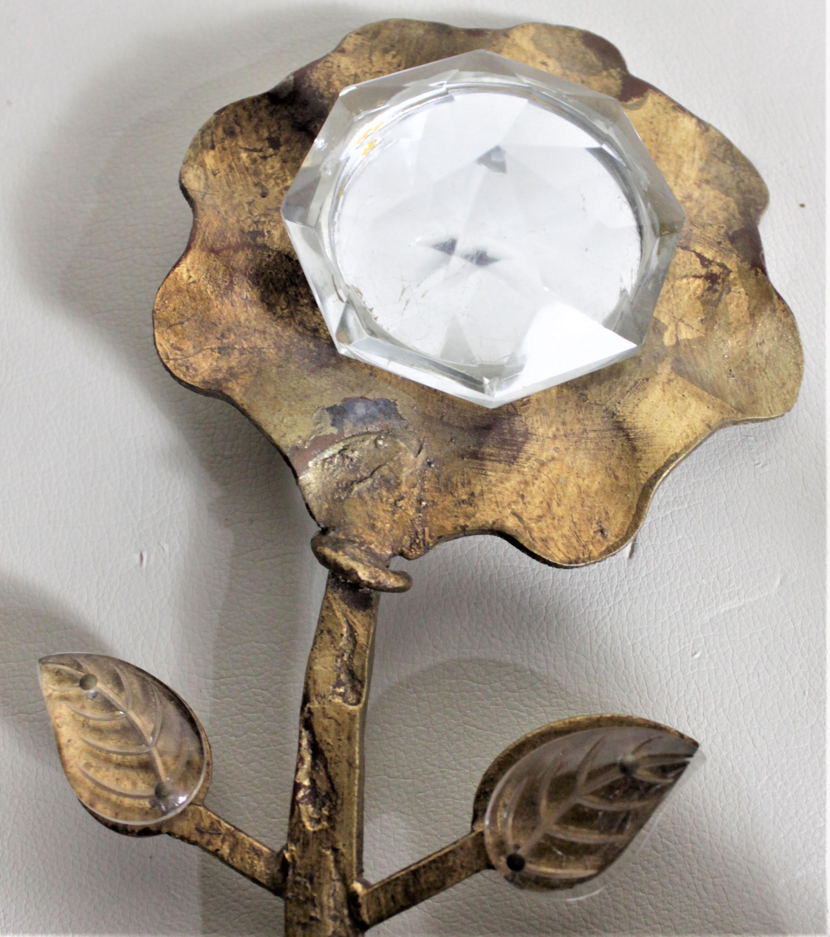 wall sconces with flowers