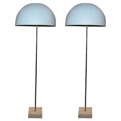 Pair of Mid-century Italian Lamps on Marble Bases