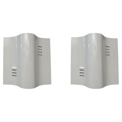 Pair of Mid-Century Italian Metal Sconces, 2 Pairs Available