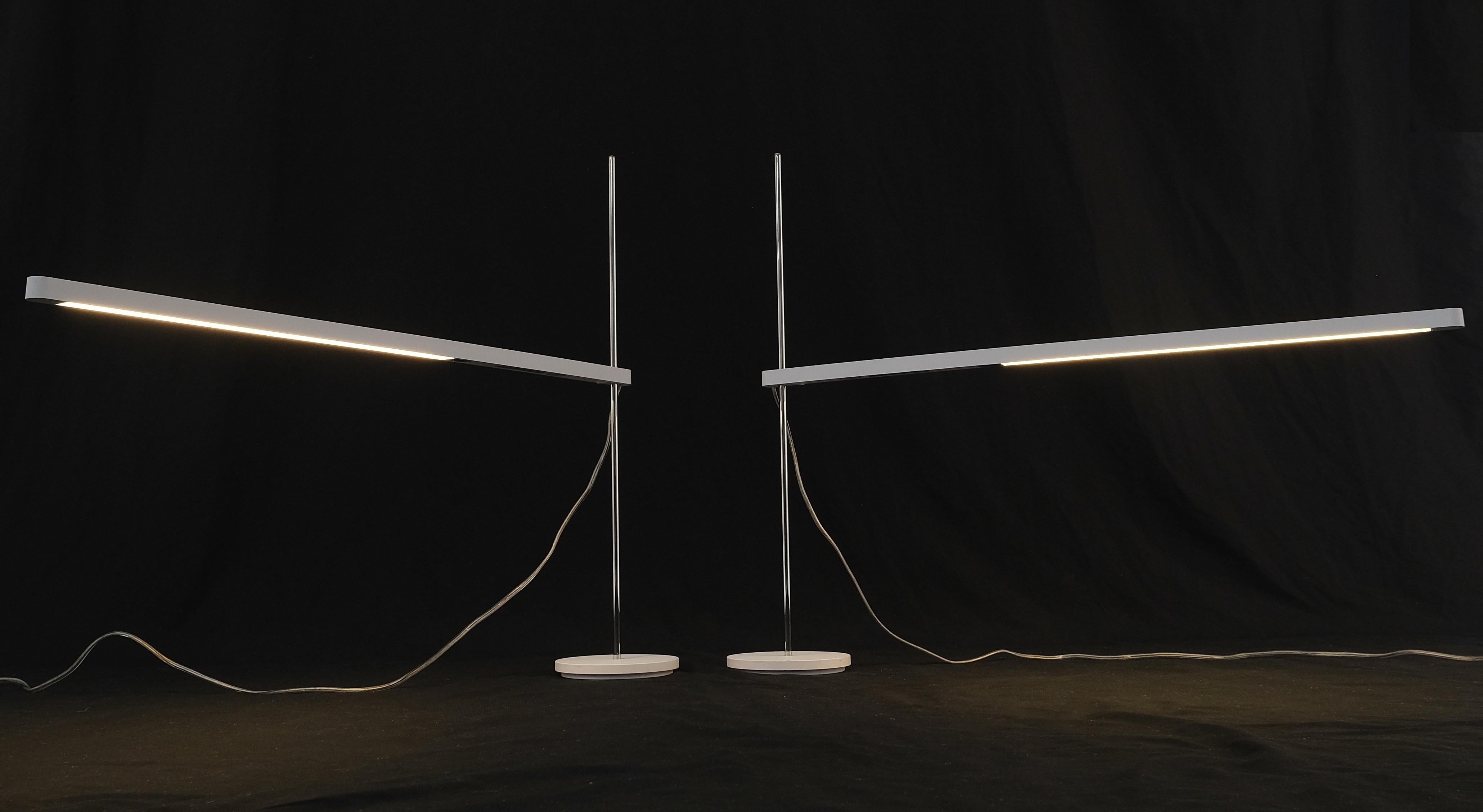 Mid-Century Modern Pair of Mid Century Italian Modern Artemide Desk Lamps Adjustable Height  For Sale