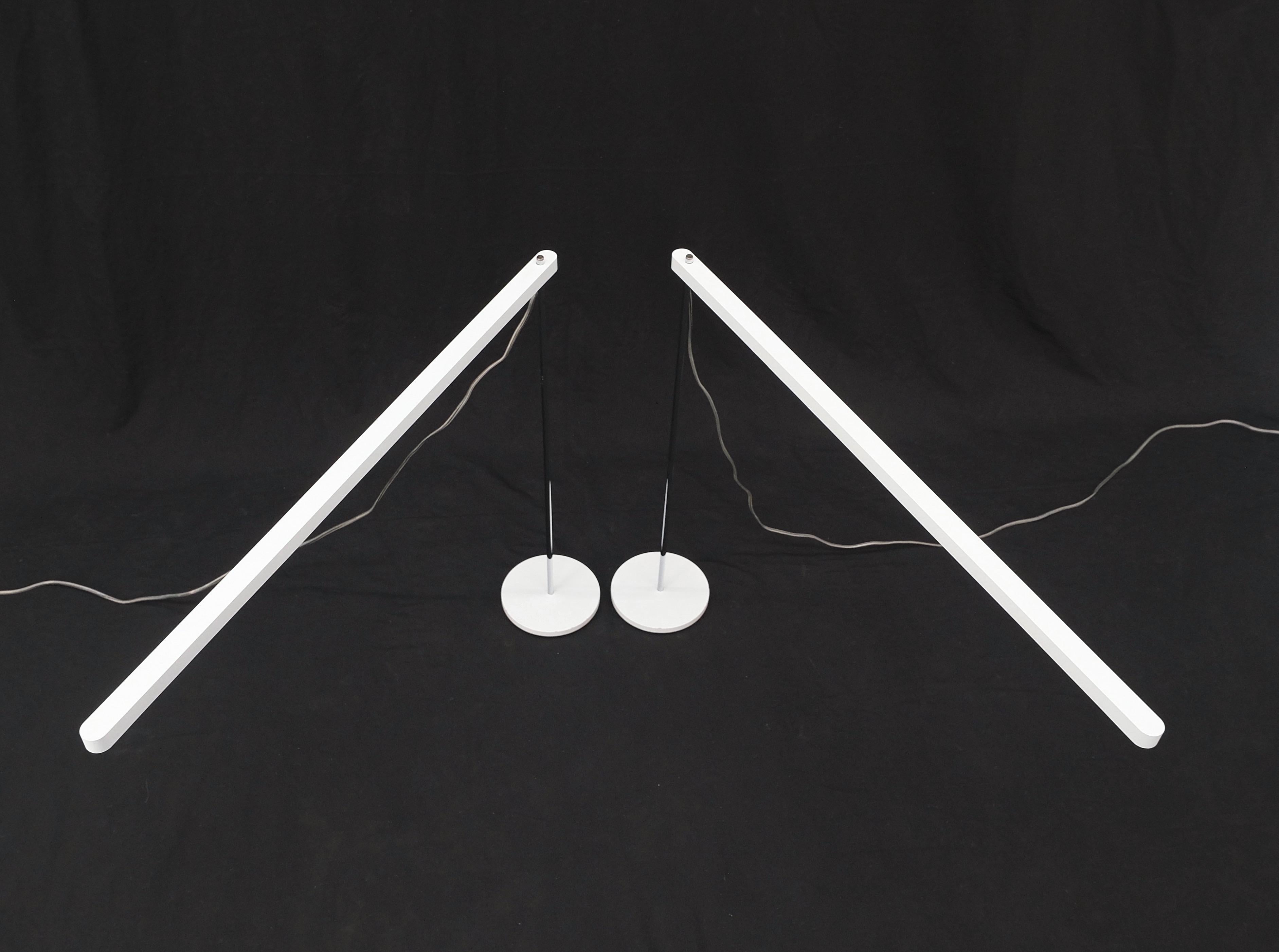 Plastic Pair of Mid Century Italian Modern Artemide Desk Lamps Adjustable Height  For Sale