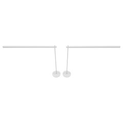Paire de lampes de bureau Artemide modernes italiennes du milieu du siècle dernier à hauteur réglable