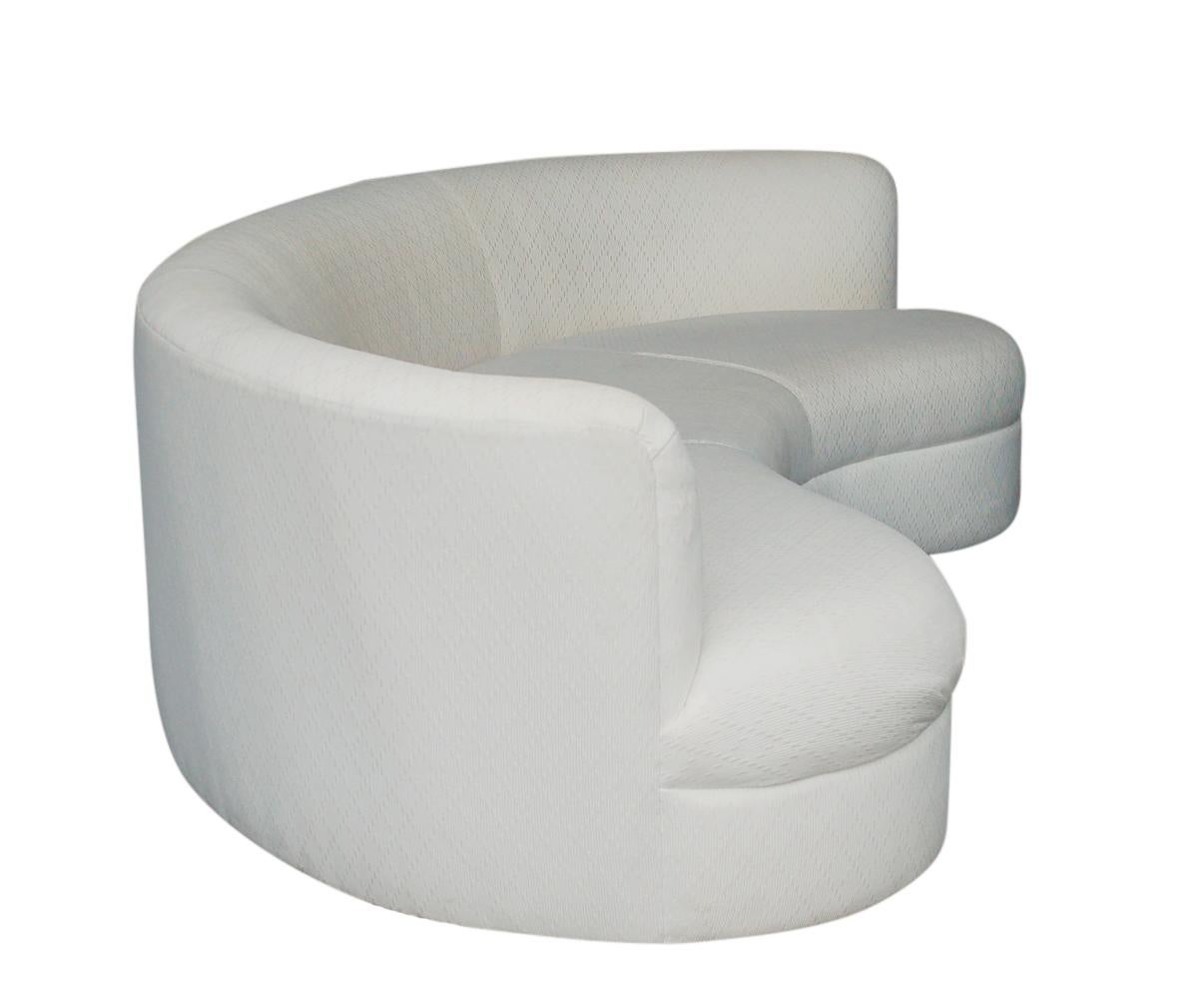 curved cloud sofa