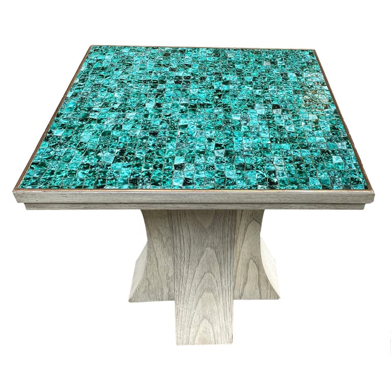 Pair of Mid Century Italian Mosaic Tables For Sale at 1stDibs