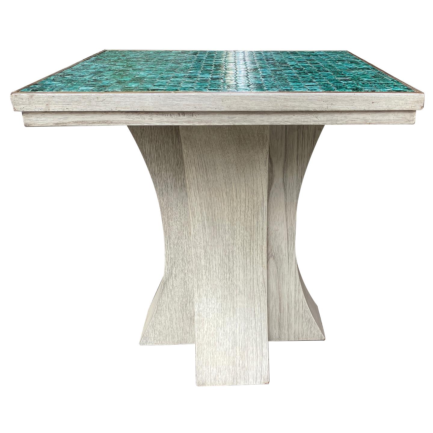 Mid-20th Century Pair of Mid Century Italian Mosaic Tables For Sale