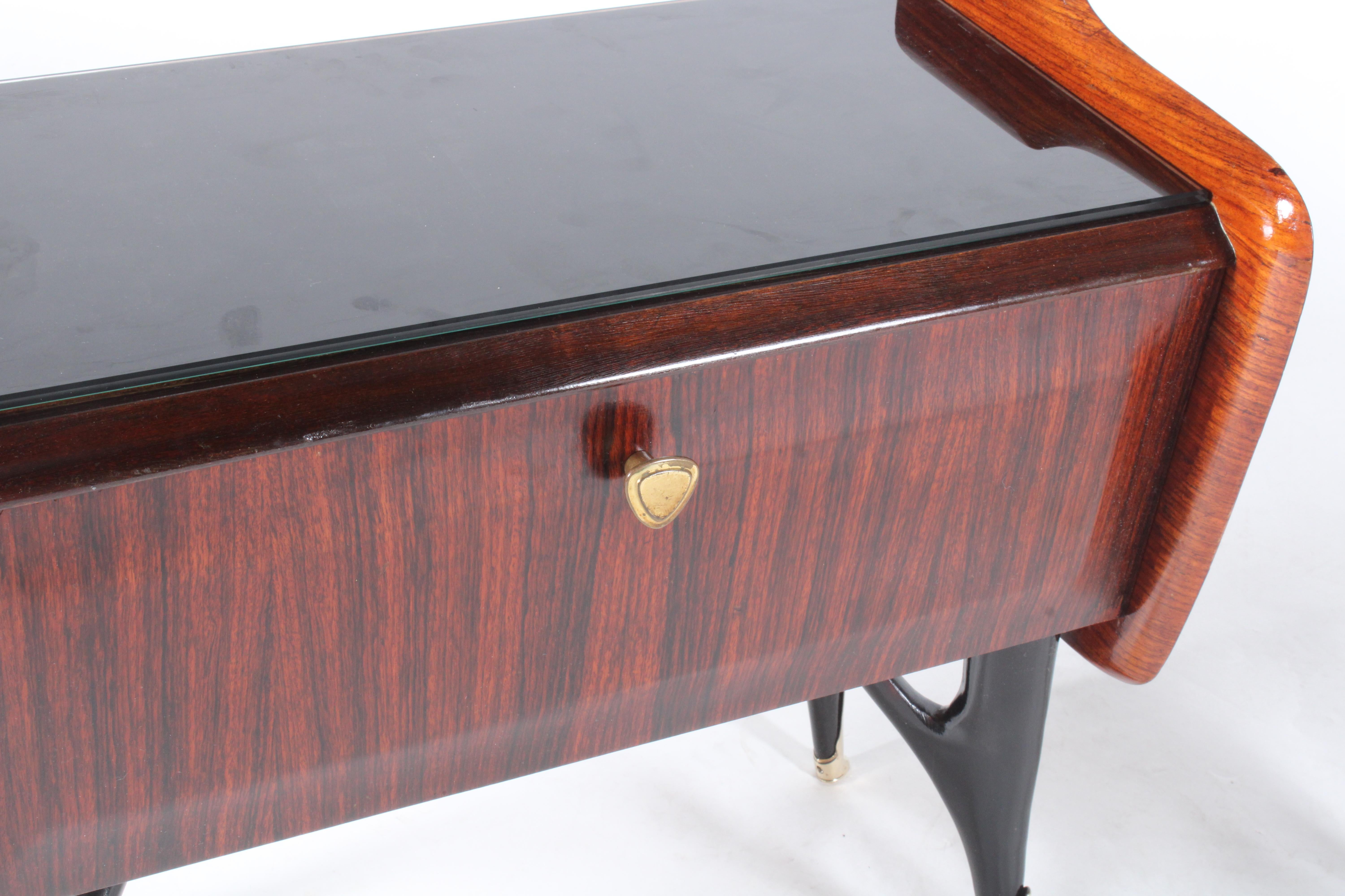 Pair of Midcentury Italian Nightstands in the Manner of Ico Parisi For Sale 8