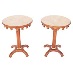 Pair of Mid-Century Italian Painted Stands