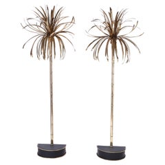 Paar italienische Palm Tree Stehlampen aus der Mitte des Jahrhunderts