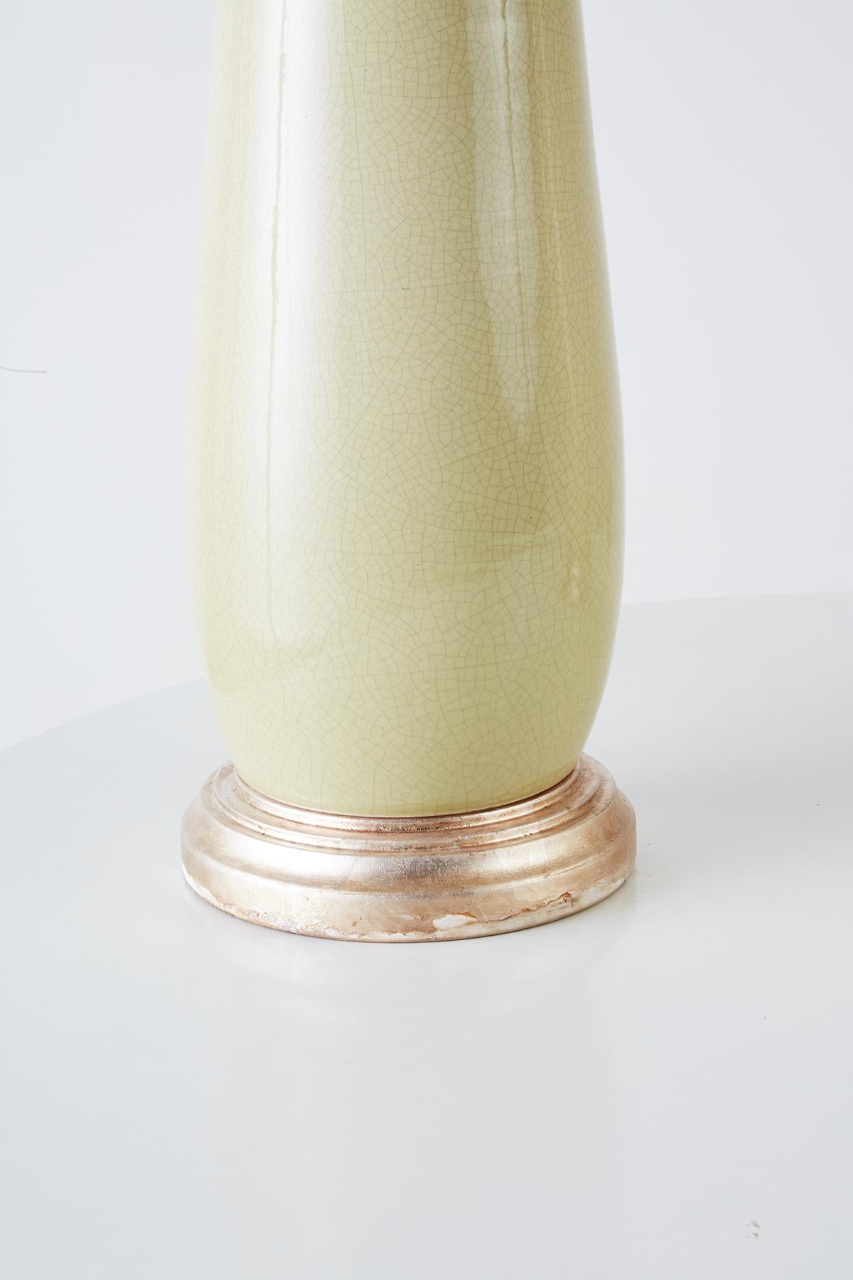 Pair of Midcentury Italian Regency Porcelain Vase Lamps In Good Condition In Rio Vista, CA