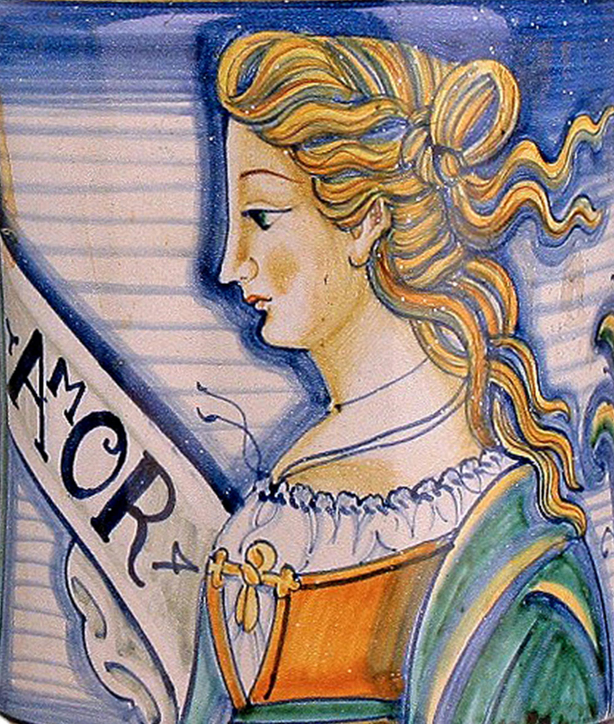 Coppia di vasi in ceramica rinascimentale italiana di metà secolo di Fratelli Mari In condizioni buone in vendita a North Miami, FL