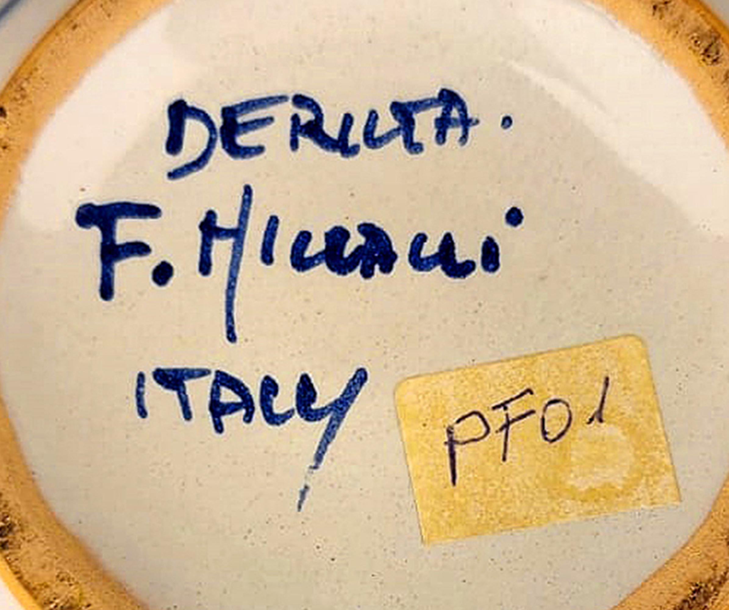 Ceramica Coppia di vasi in ceramica rinascimentale italiana di metà secolo di Fratelli Mari in vendita