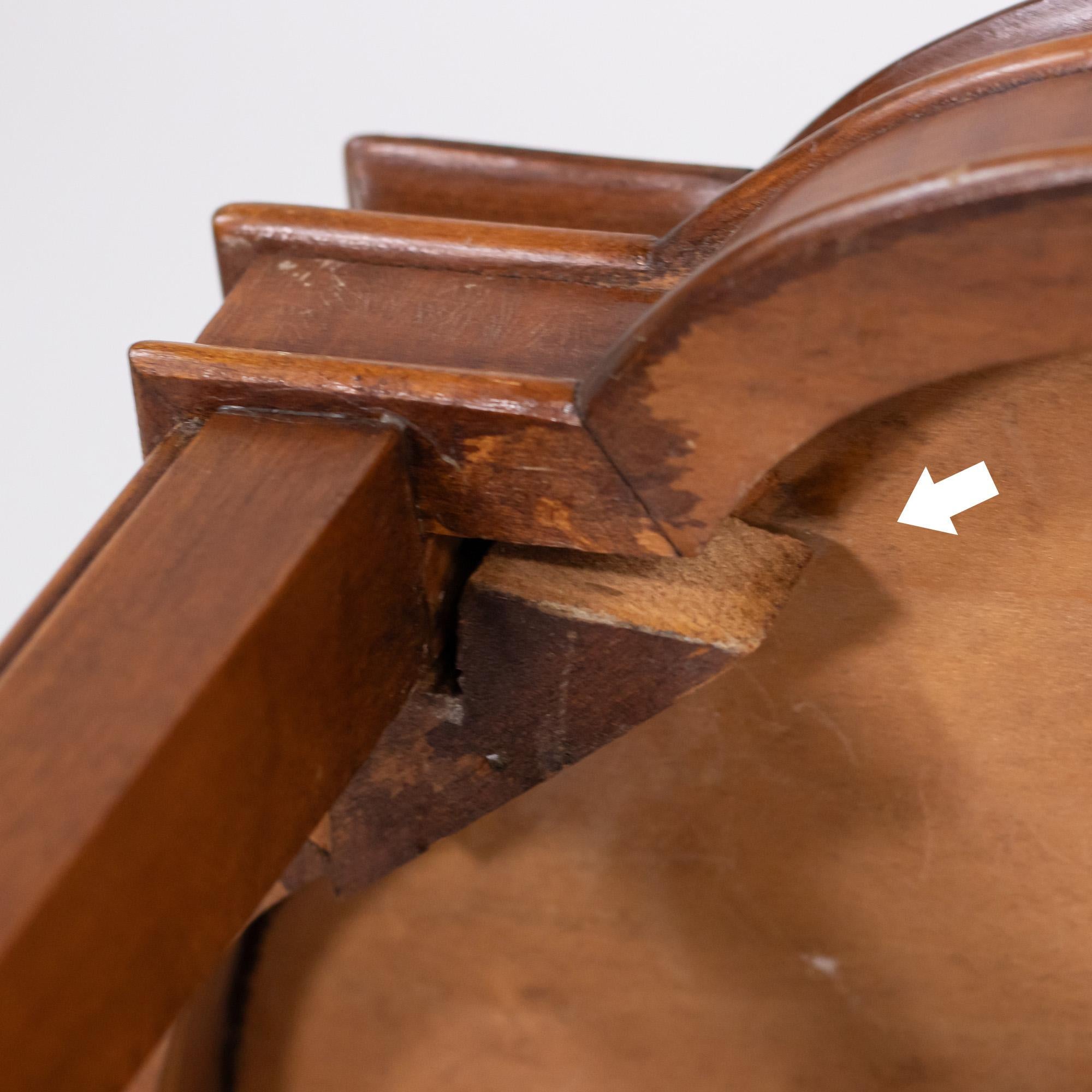 Pair of Mid-Century Italian Satinwood Veneered End Tables For Sale 5