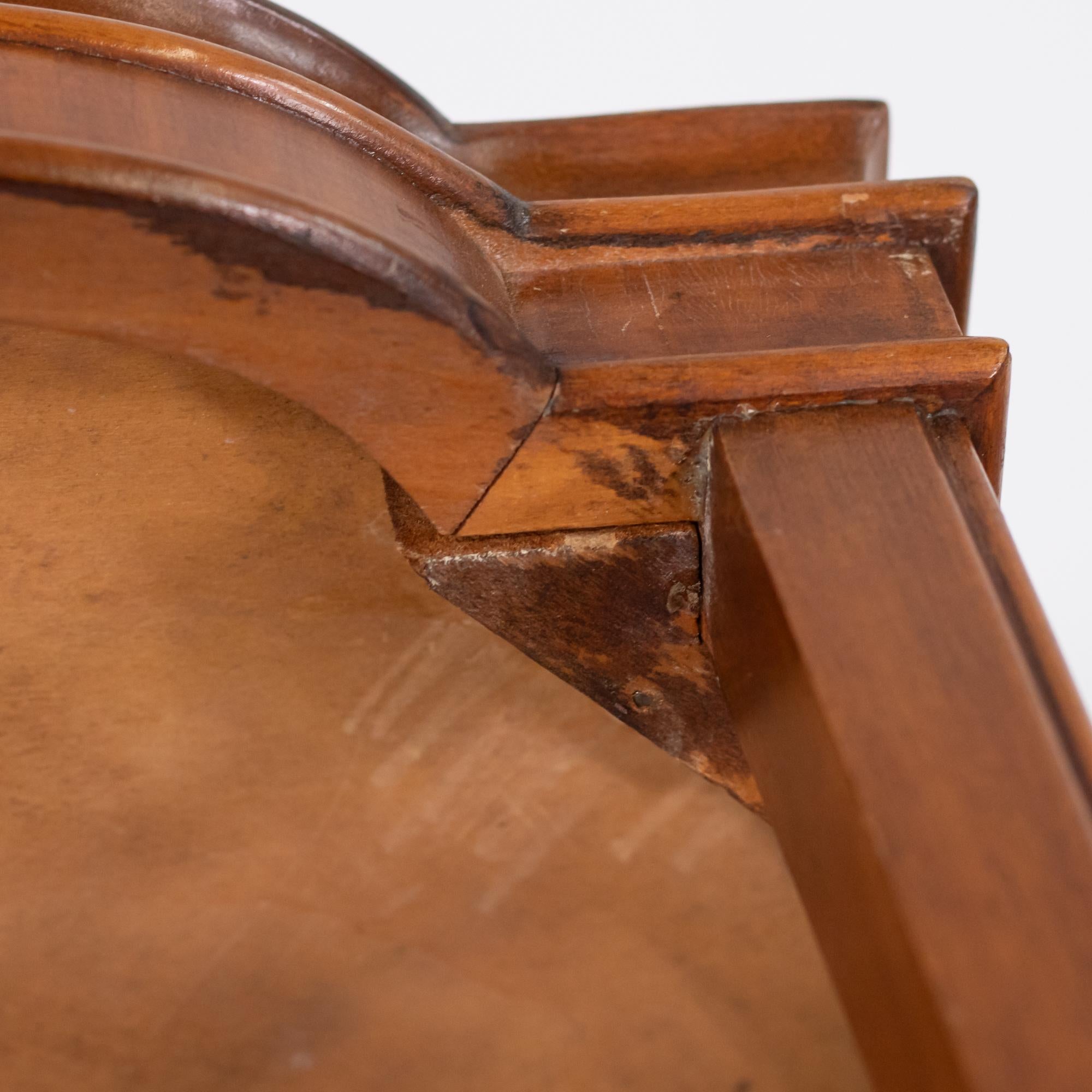 Pair of Mid-Century Italian Satinwood Veneered End Tables For Sale 8