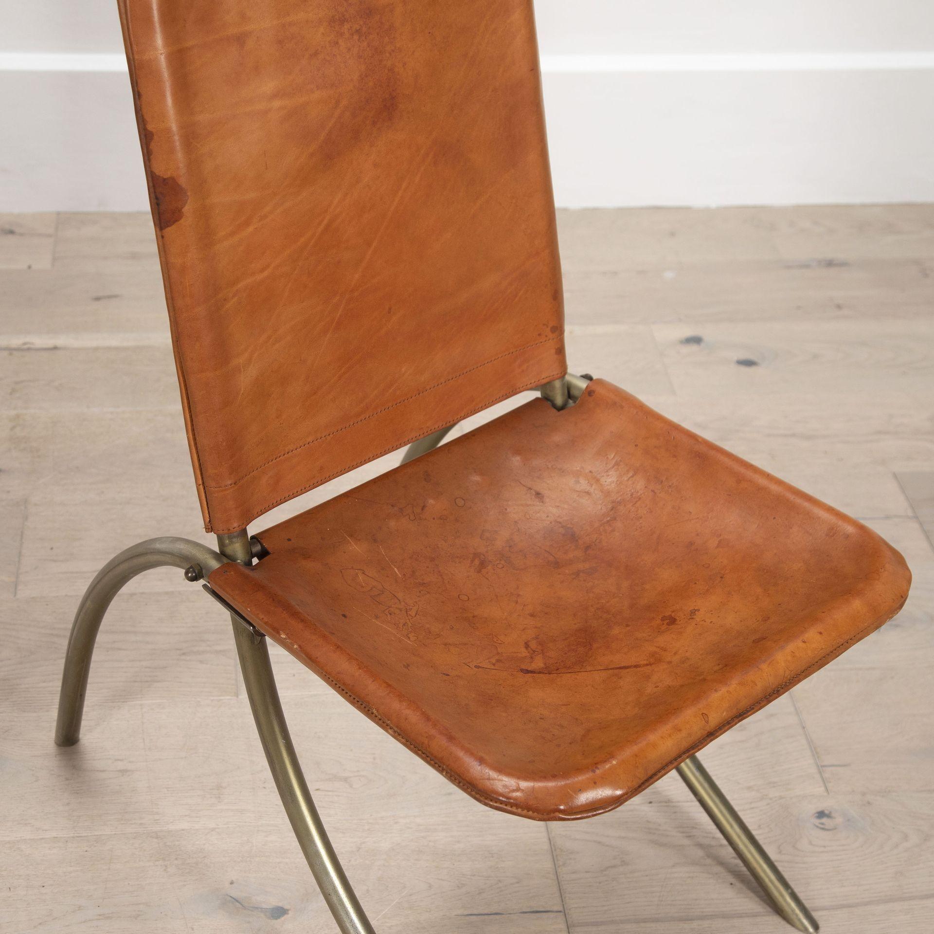 Laiton Paire de chaises pliantes italiennes 