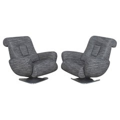 Pair of Mid-Century Italian Space Age Armchairs