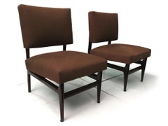 Paire de chaises de studio italiennes du milieu du siècle par Vittorio Dassi, années 1950