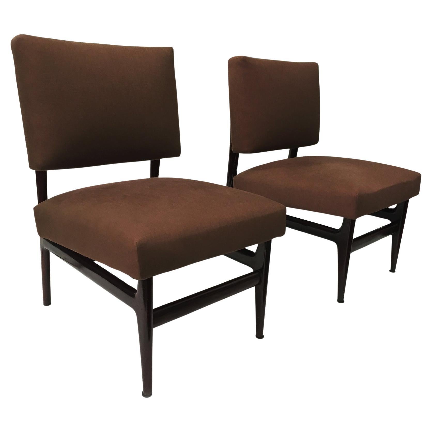 Pair of Mid-Century Italian Studio Chairs by Vittorio Dassi, 1950s en vente