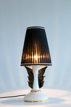 Paire de lampes de table italiennes du milieu du siècle par Giovanni Dalla Fina pour Murano, années 1970