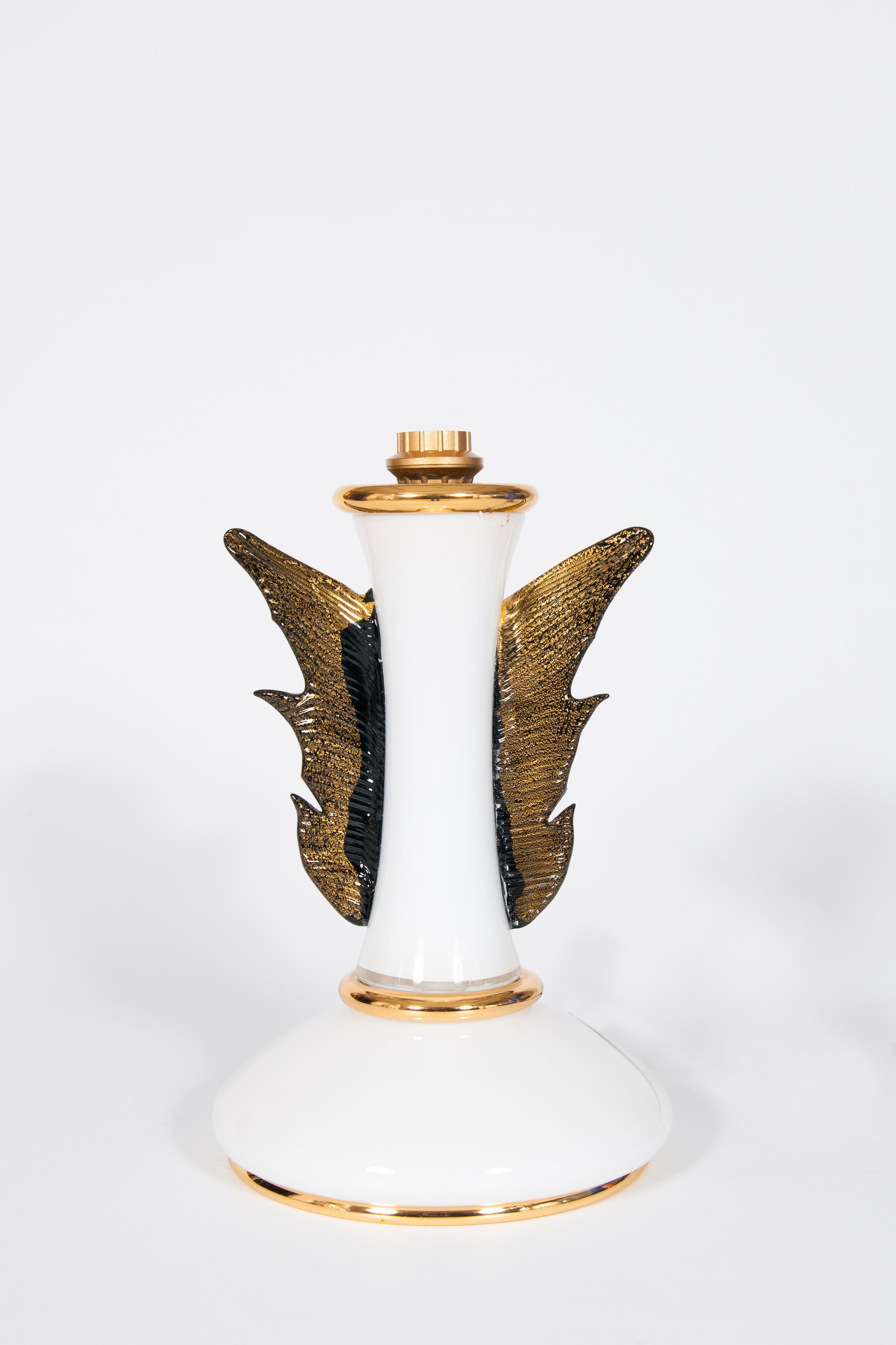 Pair of Mid-Century Italian Table Lamps by Giovanni Dalla Fina for Murano, 1970s For Sale 2