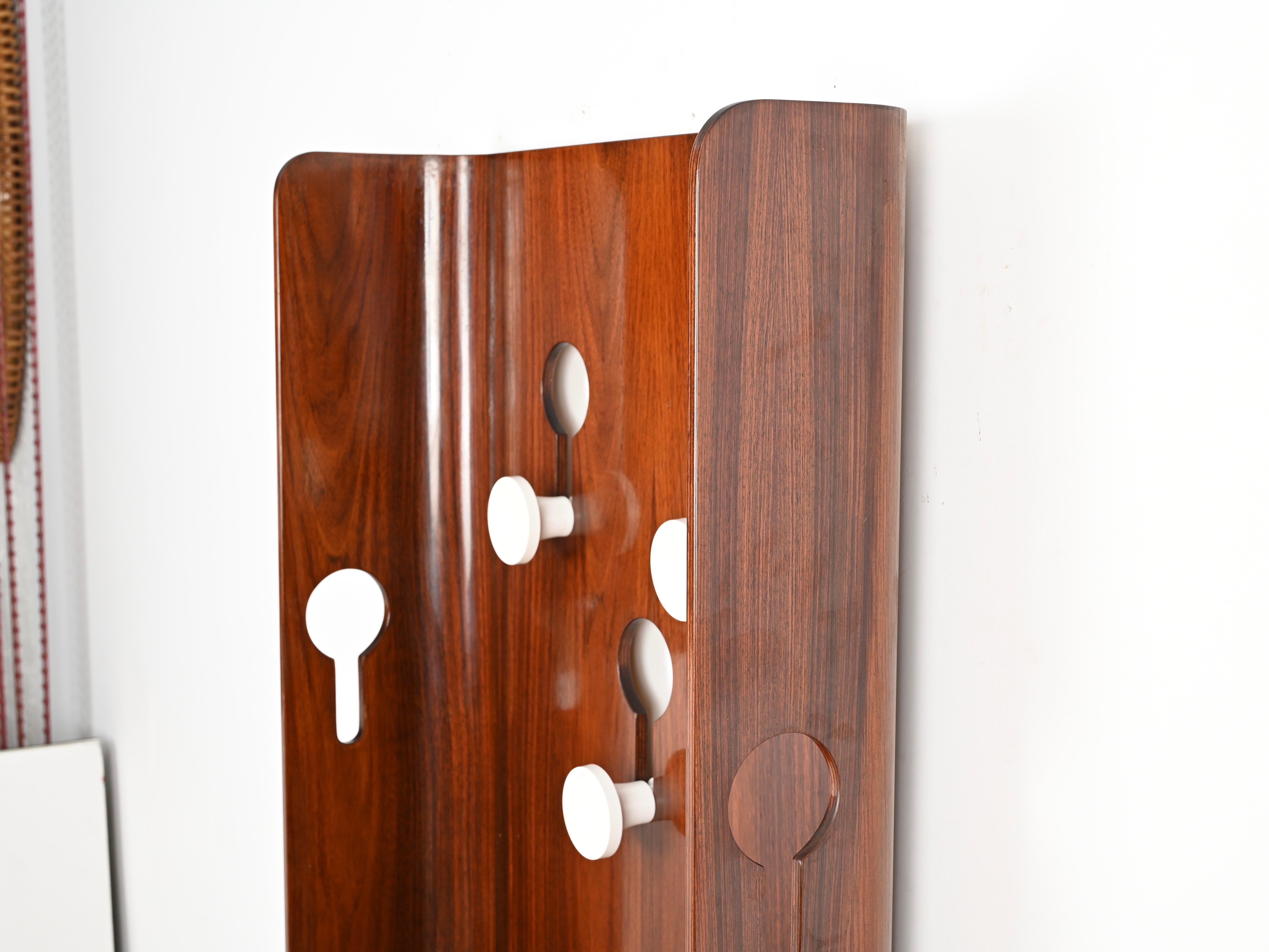 Pair of Mid-Century Italian Teak Coat Racks by Carlo de Carli for Fiarm, 1960s 5