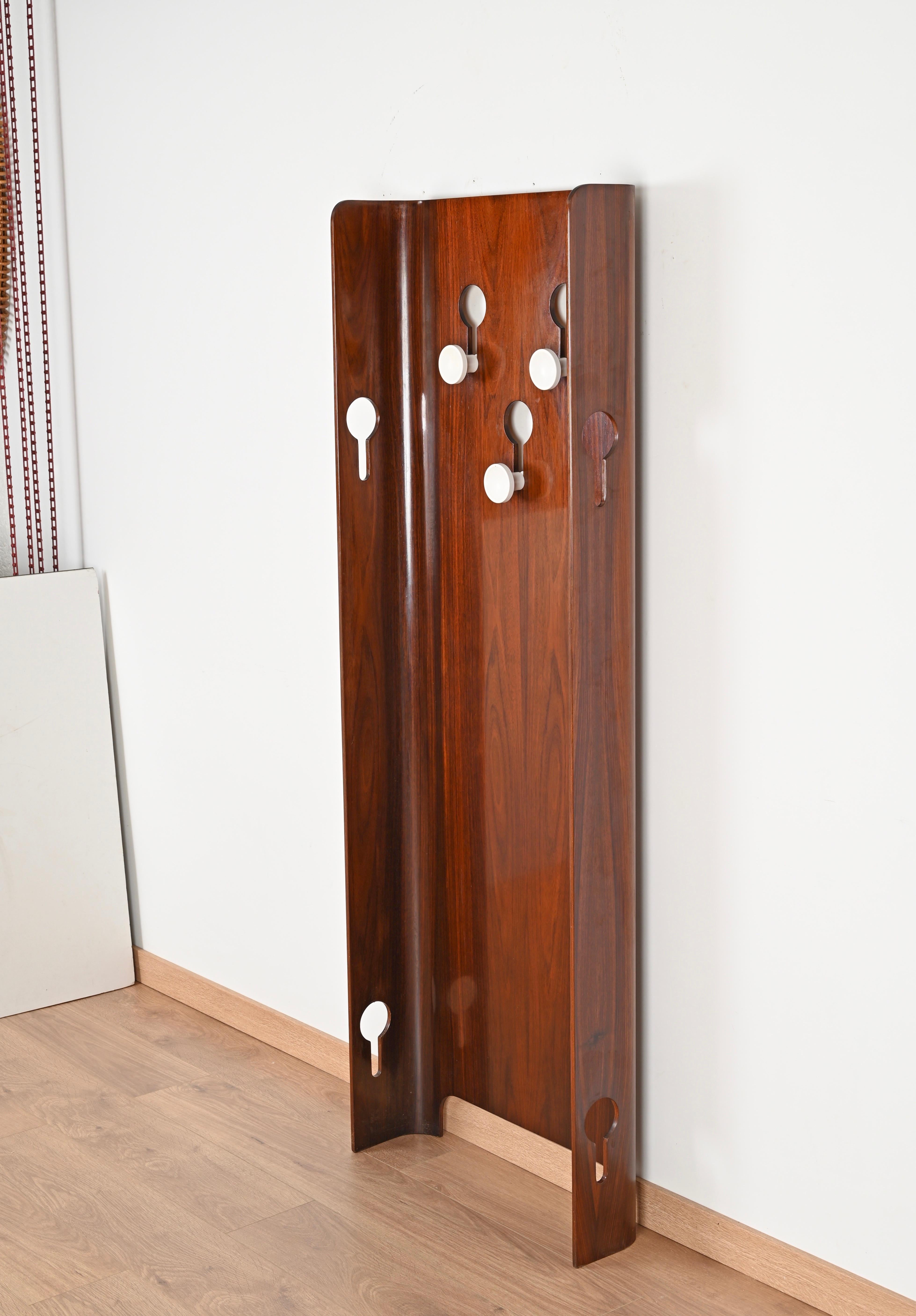 Mid-Century Modern Pair of Mid-Century Italian Teak Coat Racks by Carlo de Carli for Fiarm, 1960s