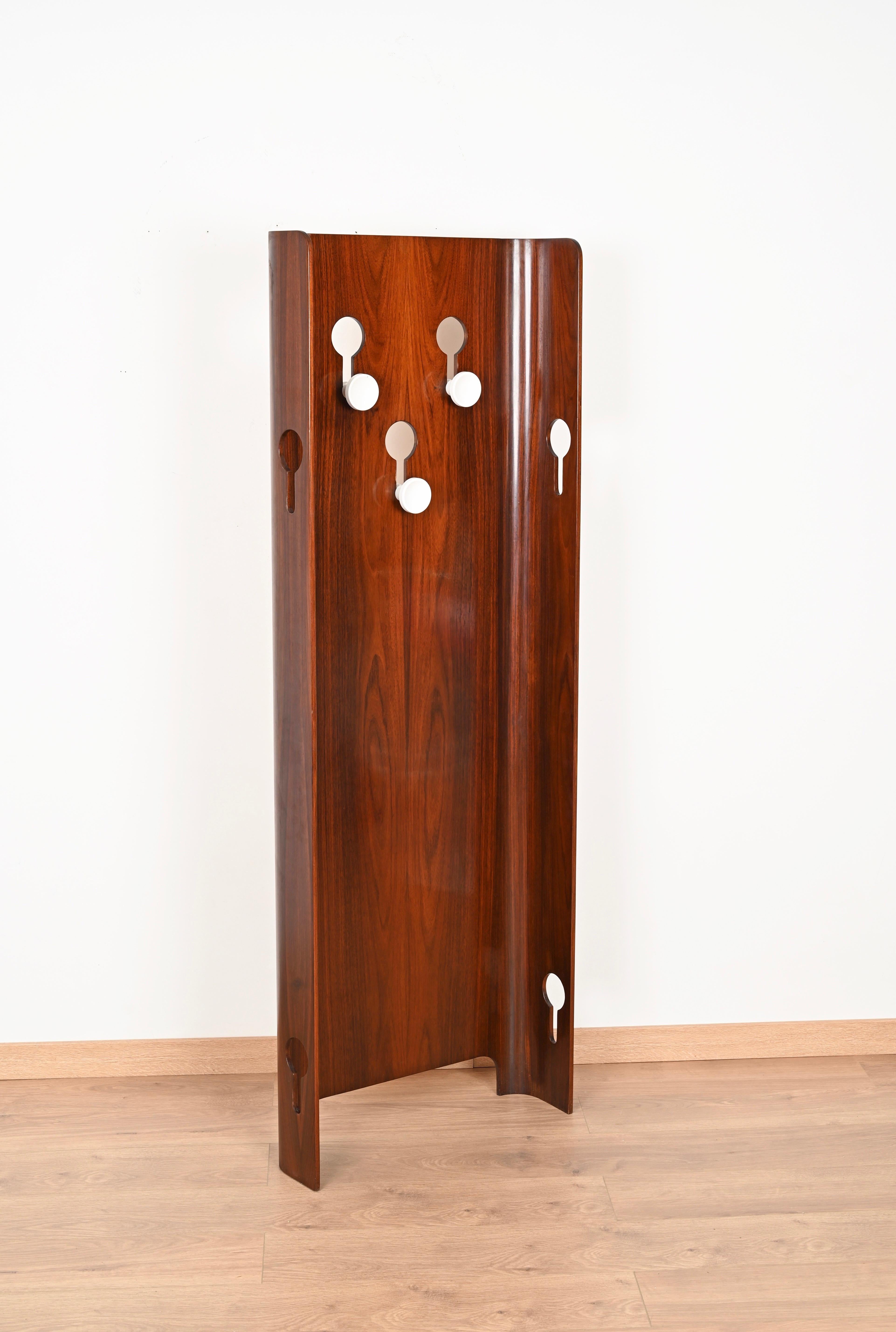 Pair of Mid-Century Italian Teak Coat Racks by Carlo de Carli for Fiarm, 1960s 1