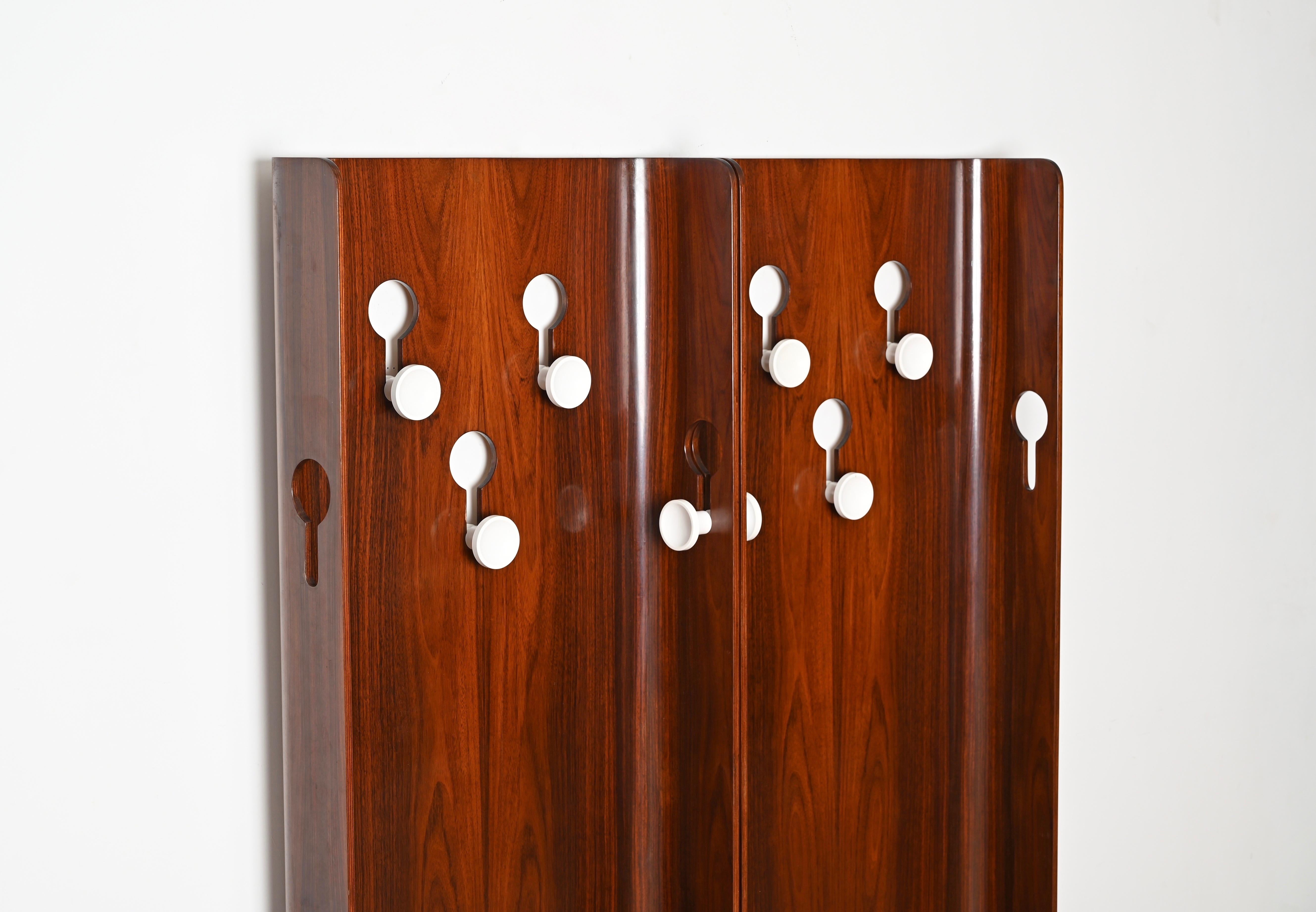 Pair of Mid-Century Italian Teak Coat Racks by Carlo de Carli for Fiarm, 1960s 2
