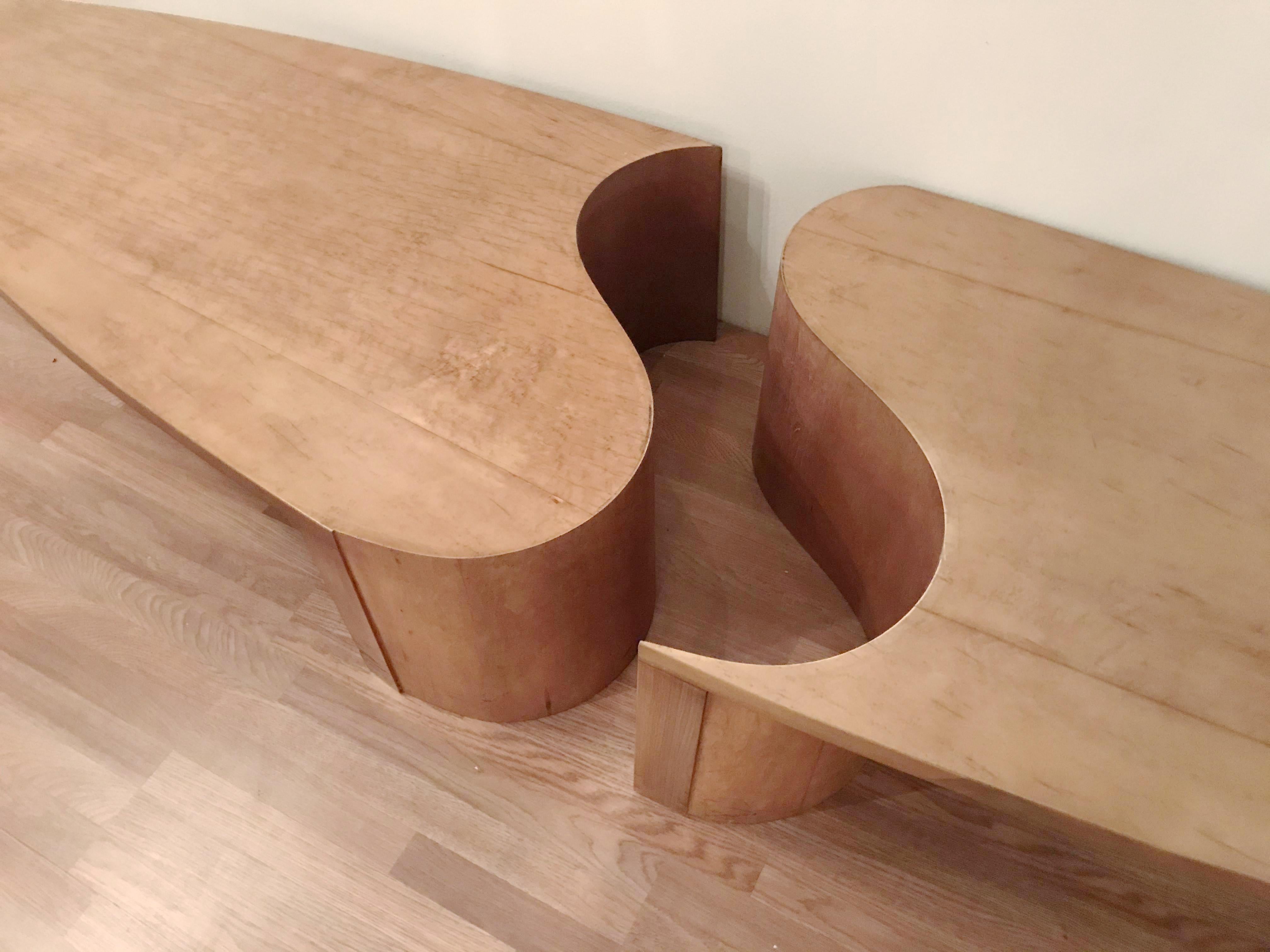 Pair of Midcentury Italian Wooden Tables FINAL CLEARANCE SALE 2