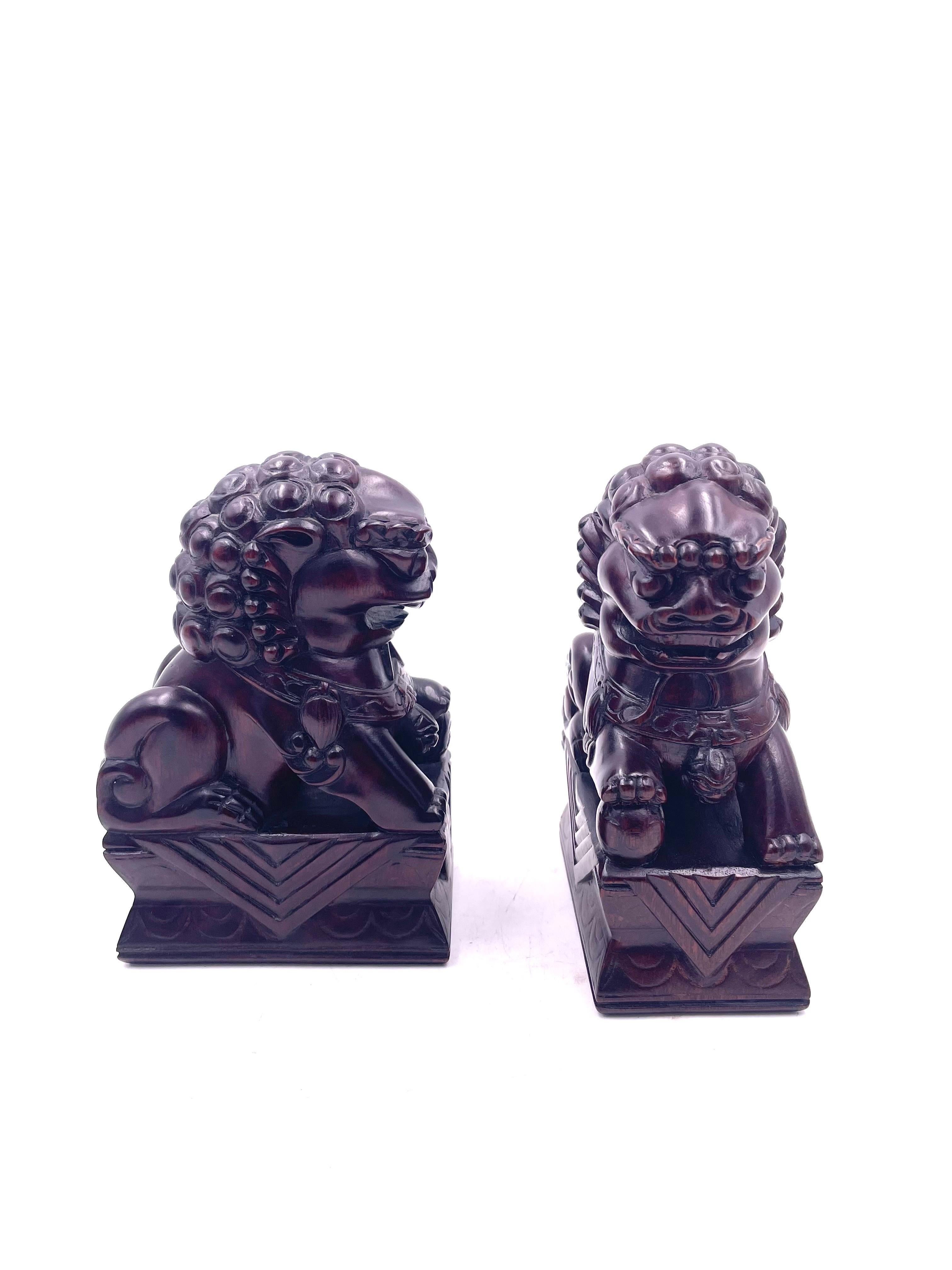 Pair of Mid-Century Japanese Foo Dogs