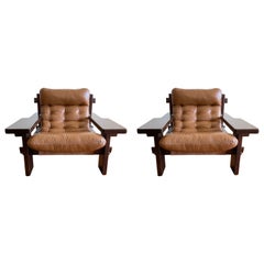 Pair of Mid Century Jean Gillon Large-scale Lounge Armchairs For Probel