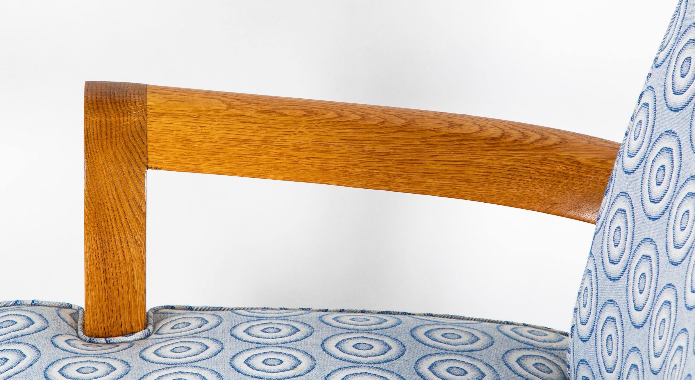 Paar Jean Pascaud Sessel aus der Mitte des Jahrhunderts (Holz) im Angebot