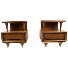 Pair of Mid Century Kent Coffey Nightstands "The Elegante"