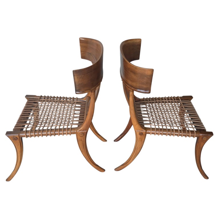 Pair of Mid Century Klismos Chairs by Robsjohn-Gibbings for Sardis