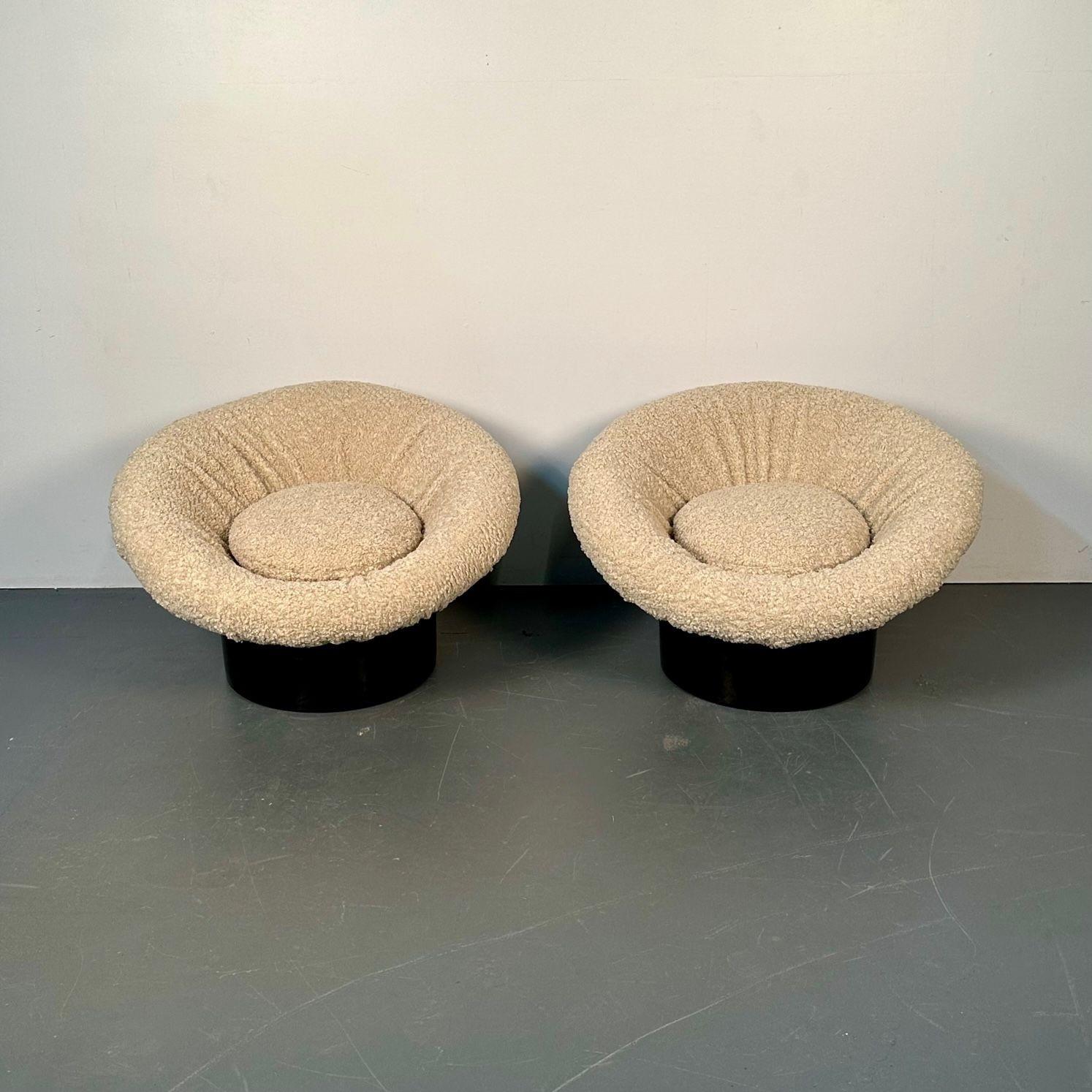 Pair of Midcentury Lacquer Lounge Chairs, Lennart Bender, Space Age Modern For Sale 2