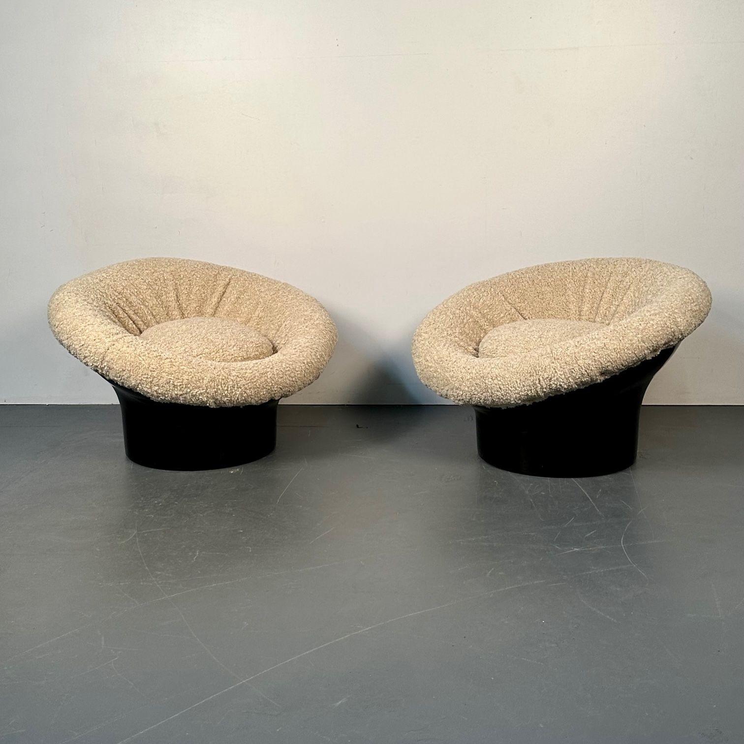 Pair of Midcentury Lacquer Lounge Chairs, Lennart Bender, Space Age Modern In Good Condition For Sale In Stamford, CT