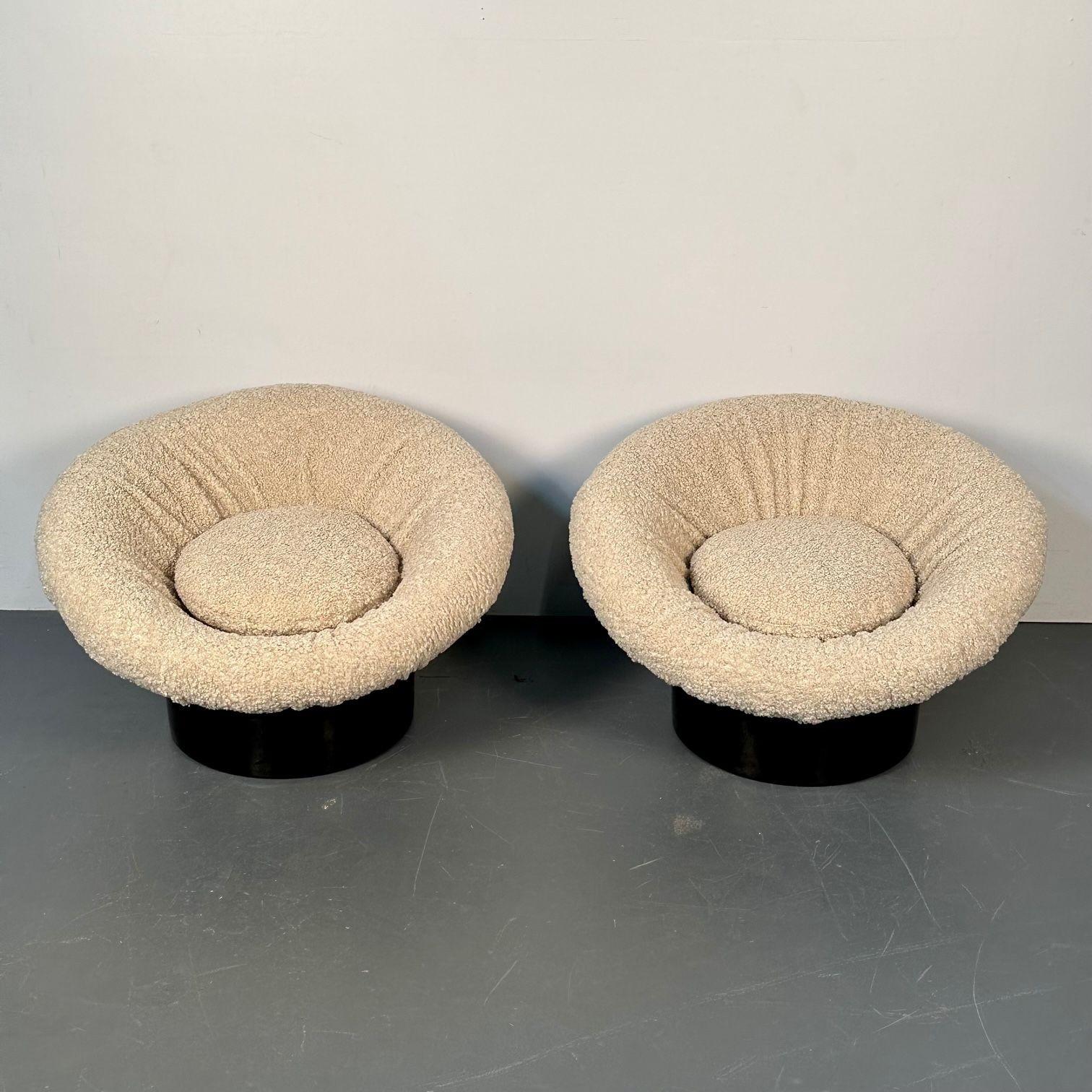Mid-20th Century Pair of Midcentury Lacquer Lounge Chairs, Lennart Bender, Space Age Modern For Sale