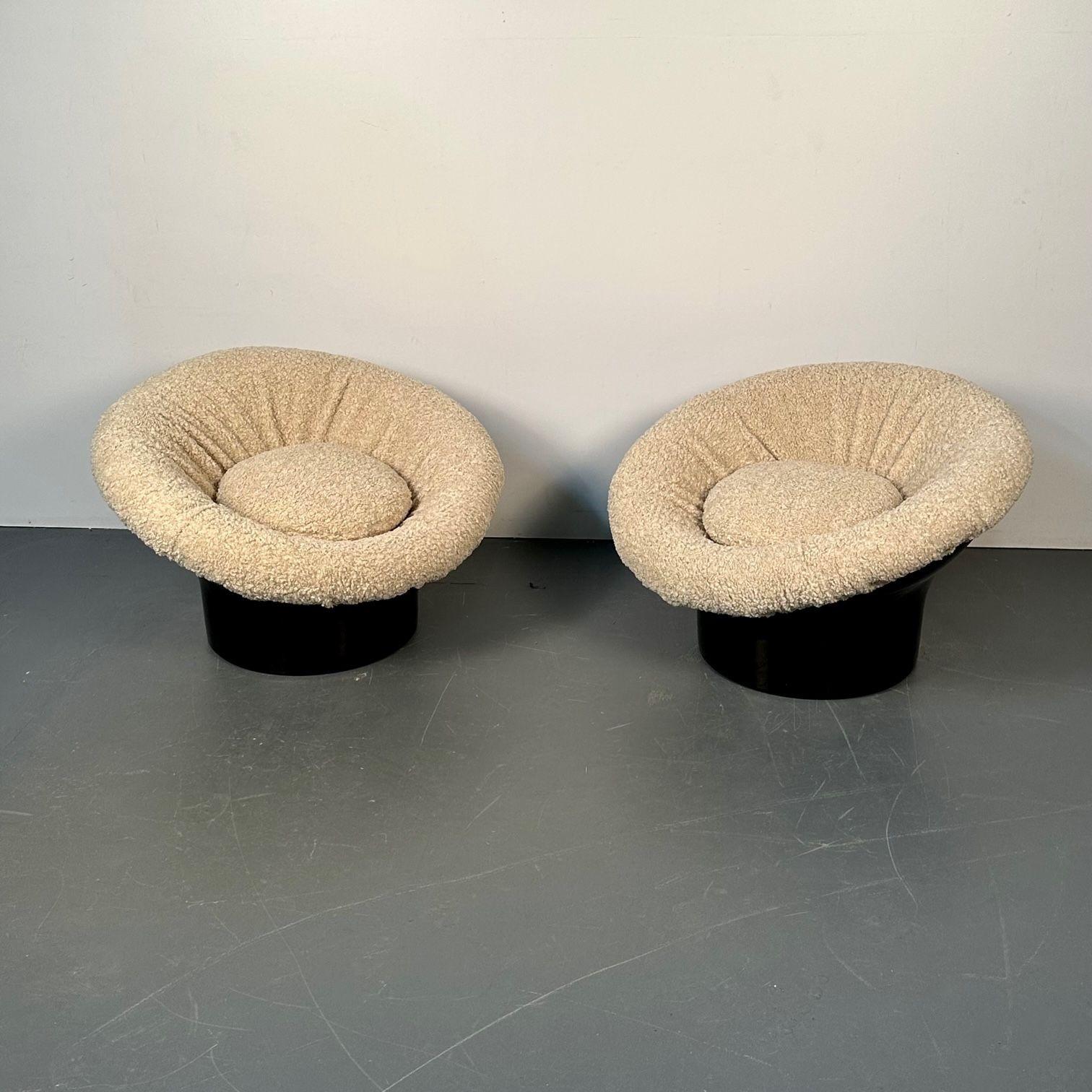 Pair of Midcentury Lacquer Lounge Chairs, Lennart Bender, Space Age Modern For Sale 1