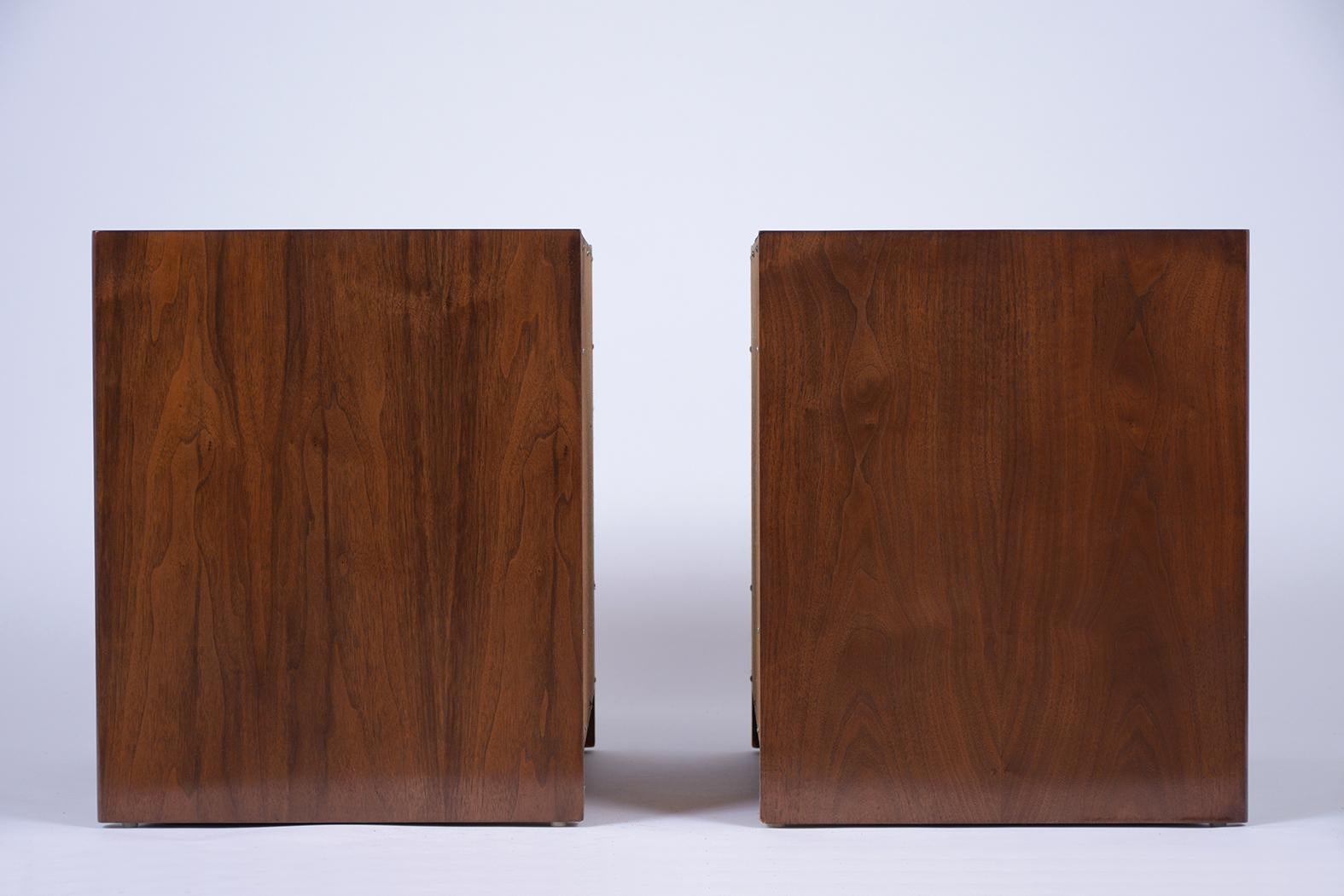 Pair of Mid Century Lacquered Nightstands 1