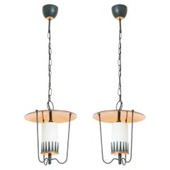 Pair of Mid-Century Lanterns