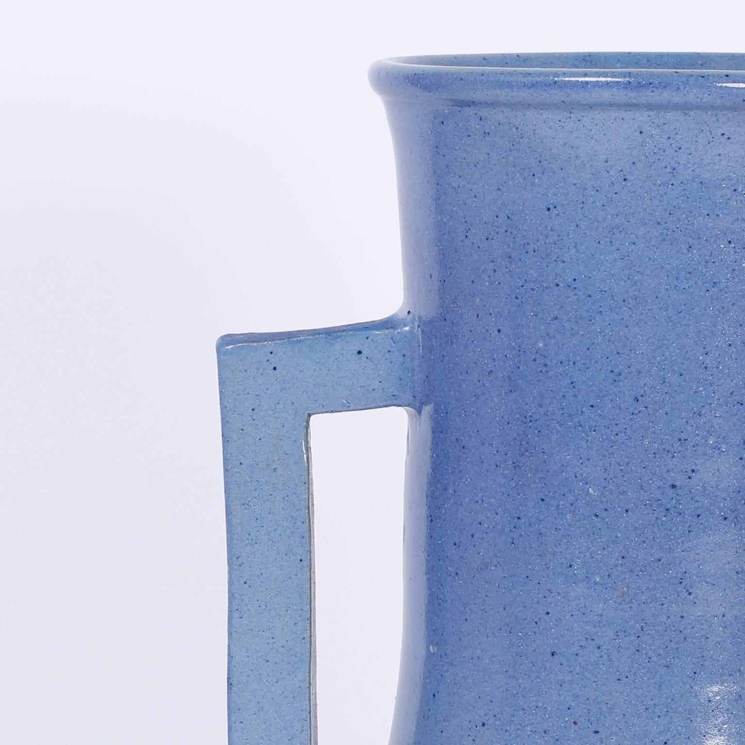Pair of Midcentury Large Art Deco Style Vases In Good Condition In Palm Beach, FL