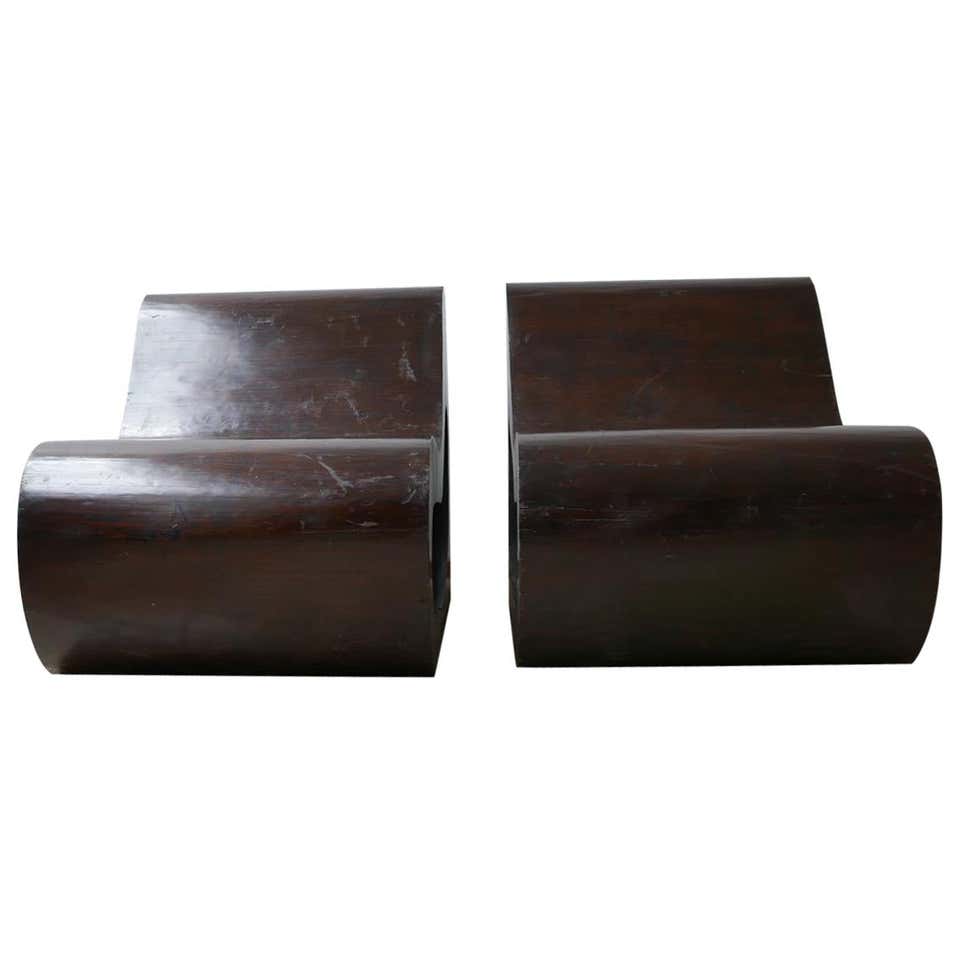 Concrete Outdoor Mid-Century Modern “Loop” Chairs by Willy Guhl at 1stDibs