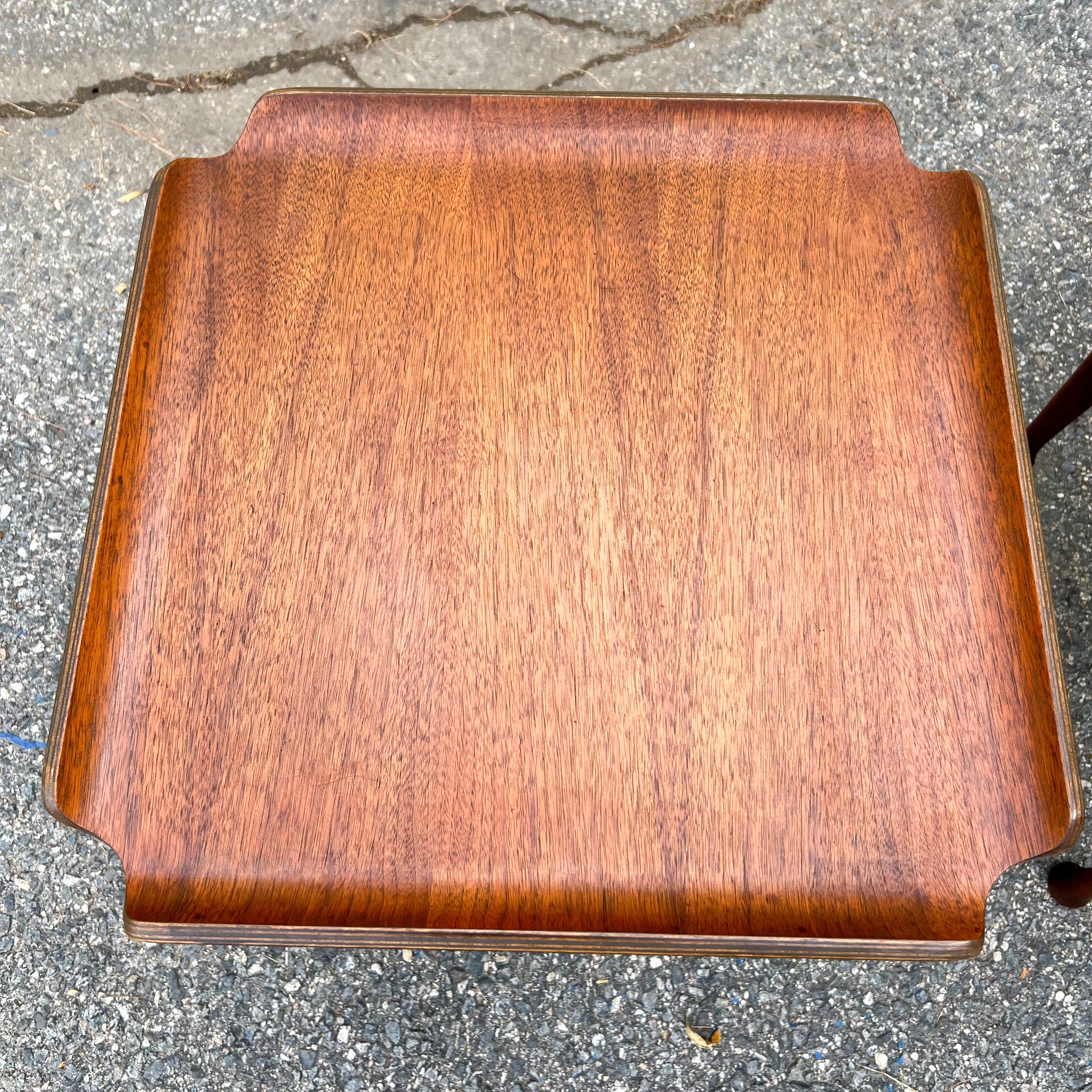 Pair of Mid-Century Lawrence Peabody Walnut Side / End Tables 2