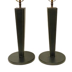 Pair of Mid Century Leather Bound Table Lamps