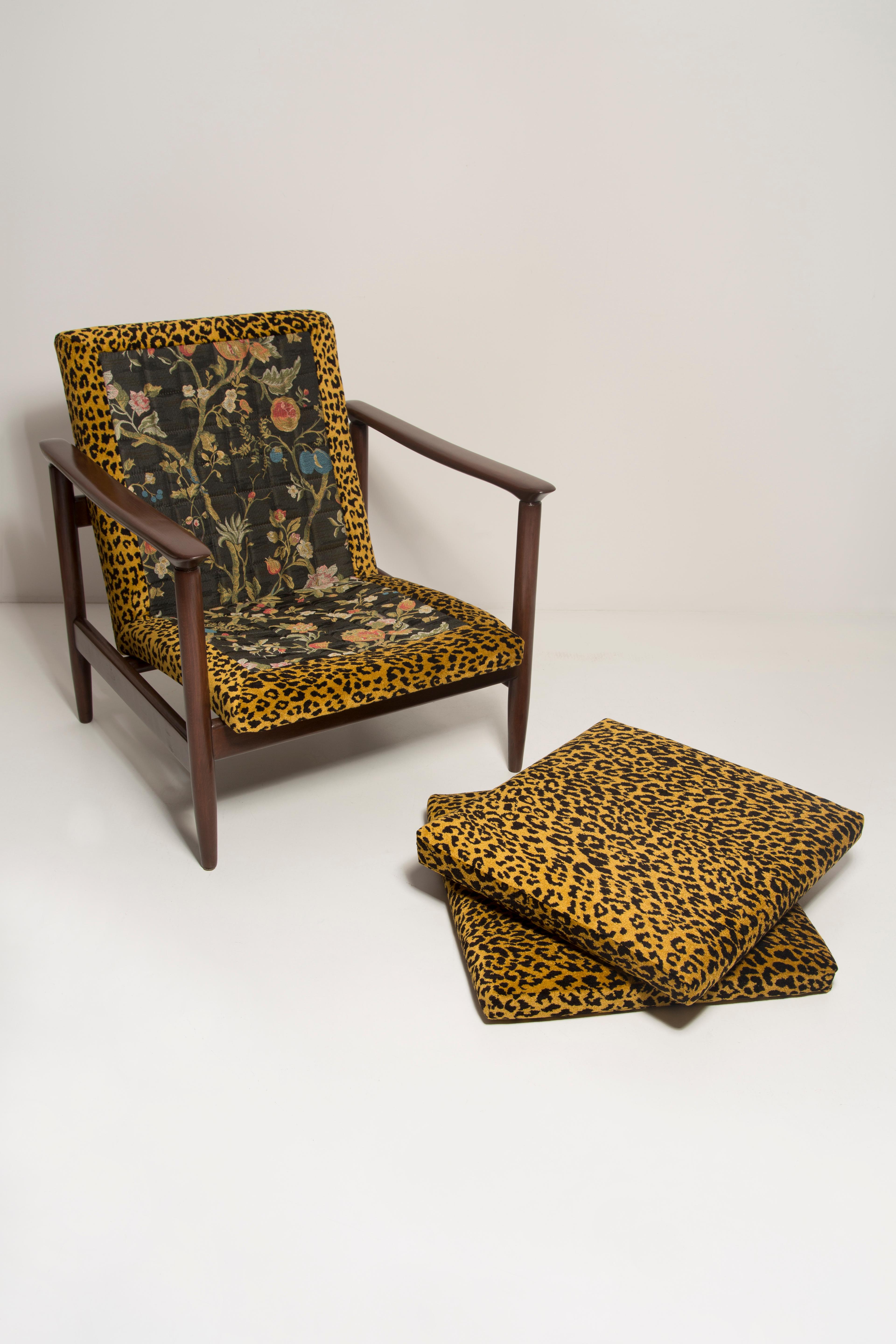 Pair of Midcentury Leopard Armchairs, GFM 142, Edmund Homa, Europe, 1960s For Sale 4